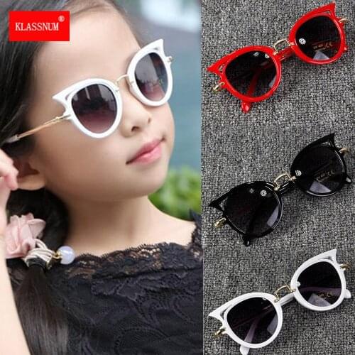 1pc Kids Stylish Cat Eye Sunglasses Vintage Girls Cute Sun Glasses Party Eyewear Shades Lovely Children Students for Gift UV400