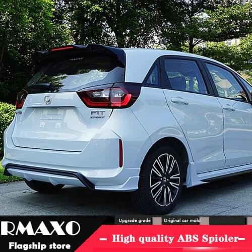 For Fit Spoiler 2021-2022 Honda Jazz DFK Spoiler ABS plastic Material Car Rear Wing Color Rear Spoiler
