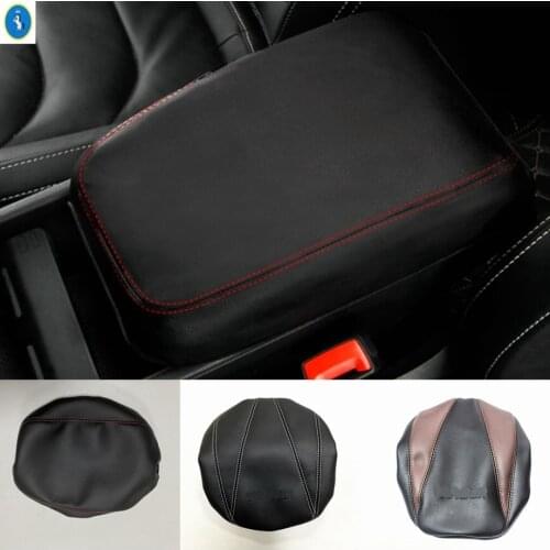 Auto Armrest Box Protection PU Leather Holster Pad Cover Interior Decoration Accessories Fit For Skoda Kodiaq 2017 - 2020