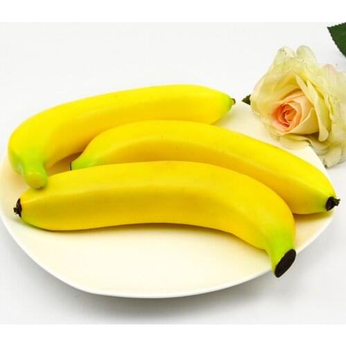 050 Aggravated simulation of banana fake fruit model simulation fruit props, cabinet furniture accessories 19*4cm