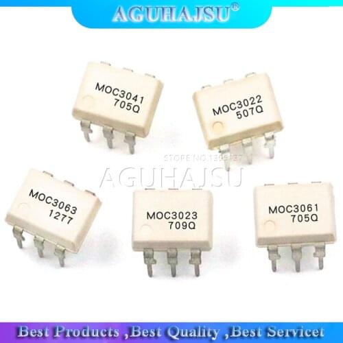 10PCS MOC3020 MOC3021 MOC3022 MOC3023 MOC3041 MOC3043 MOC3052 MOC3061 MOC3062 MOC3063 DIP6 DIP Optocoupler new original