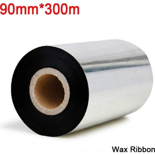 3.54 inch *984.5ft (90mm*300M)wax Ribbon for Label and barcode printer