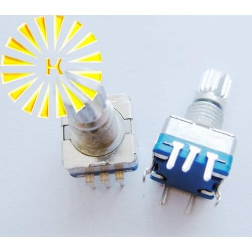 5Pin EC11 15mm Digital Rotary Encoder Potentiometer Pot with Switch x 50PCS