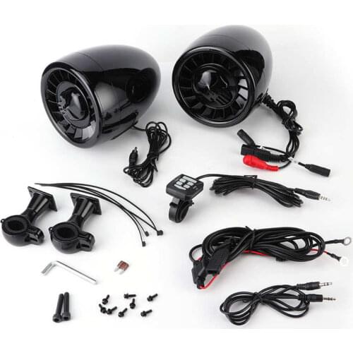 600W 5in High Performance Bluetooth Speaker Waterproof Bass Audio System AUX MP3 for Motorcycle ATV UTV RZR