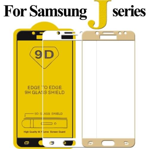 9D Tempered Glass for Samsung Galaxy J4 J6 J7 J8 2018 Screen Protector Full Cover for Galaxy J2 Core Pro J7 Max Duo Sklo