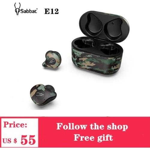 Sabbat E12 Wireless Bluetooth V5.0 HIFI Noise-Cancellation Earphone ULTRA TWS In Ear Earphone Touch Earbuds With QCC 3020 Chip