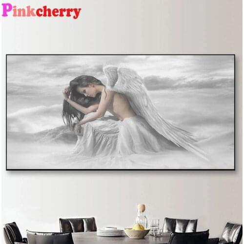 Large DIY Diamond Embroidery Angel Wings 3D Full Square Round Drill 5d diamand Painting Cross Stitch 5D Art Rhinestone Decor