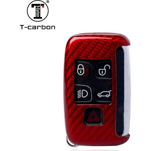 Carbon Fibre Keyless Remote Smart Key Fob Case Cover For Land Rover Evoque Freelander 2