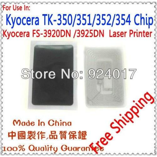 For Kyocera TK-350 TK-351 TK-352 TK-353 TK-354 Toner Cartridge Chip,For Kyocera FS 3040 3140 3540 3640 3920 3925 Printer Chip