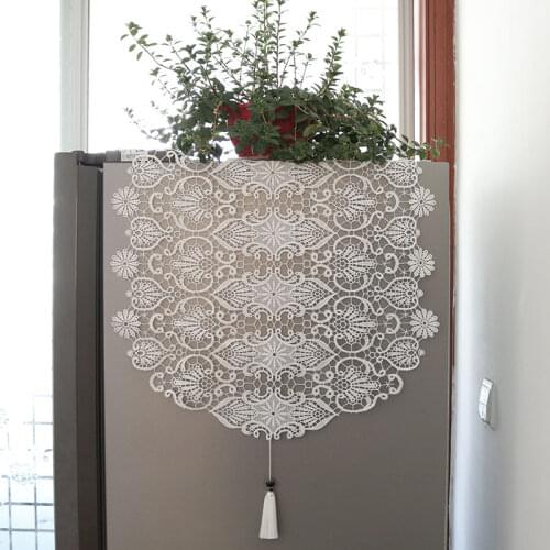 Hot lace white satin Tablecloth embroidery dining kitchen tea coffee Table Cover cloth Christmas home party Wedding decor