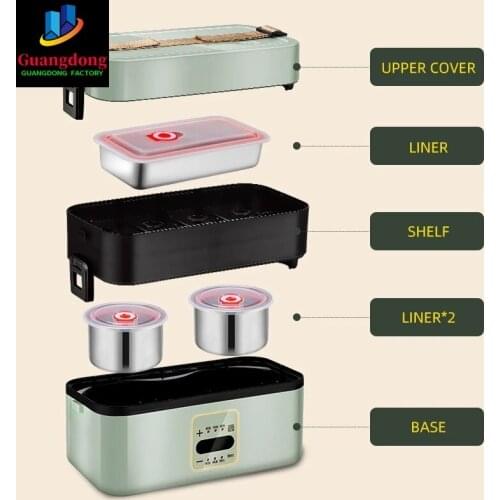 Kitchen Electric Heating Lunch Box Heating Meals Preservation Office School Restaurant Food Fresh Box Thermal Bento Container