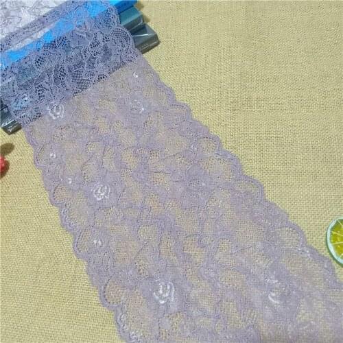 L-4 E1196 19CM Flower Design Color Elastic Soft Mesh Nylon Spandex Lace Underwear