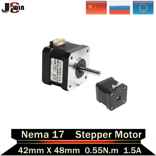HOT! 4-lead Nema 17 Stepper Motor 48mm 1.5A 0.55Nm 42 Motor Nema17 Stepper for DIY 3D Printer CNC XYZ