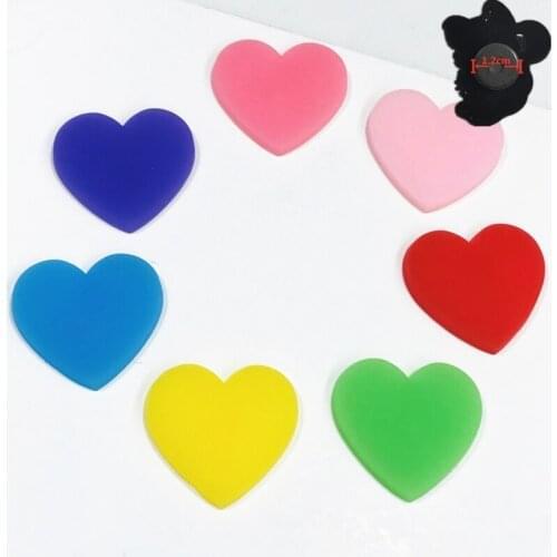 1PCS PVC Cute Cartoon Fridge Magnets Kawaii Colourful Heart Refrigerator Magnetic Sticker Kids Gifts Stationery Toy Note Sticker