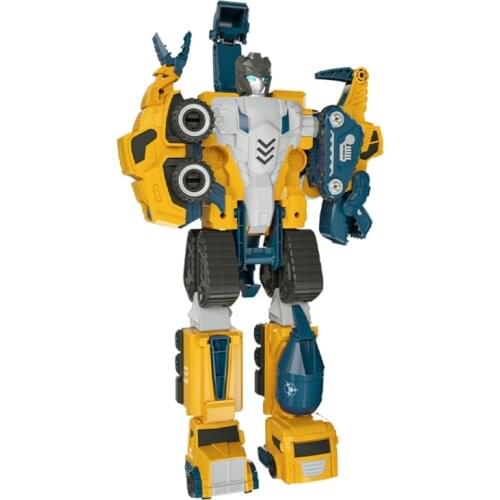 5 in 1 Magnetic Mecha Assemble Toys Set Dinosaur Warrior Transforming Robot Toys