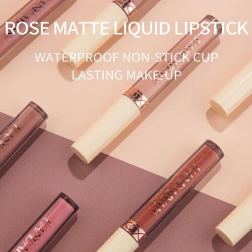 1pcs Lip Glaze Set Matte Lipstick Set Waterproof Long Moisturizing Tubes Makeup Tint Lasting Women Lip Lipstick Coametic E9F6