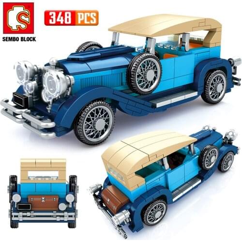 Mould King New City High-tech Classic Cars MOC Model Building Blocks Creator Mechanic Retro Vehicle Bricks Toys For Children