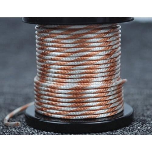 Single crystal copper mix silver plated coaxial headphone cable OD:2.88MM