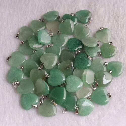 Bulk Wholesale 50pcs High Quality Natural Stone Necklace Pendants Charms Pendants 20mm For DIY Jewelry Accessories Pendulum