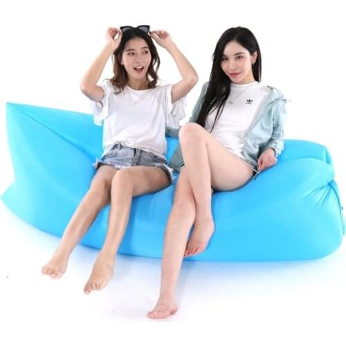 Portable Outdoor inflatable Sofa Ultralight Beach Sleeping Bag Air Bed Inflatable Sofa Lounger Recliner Lazy Bag Beach Sofa