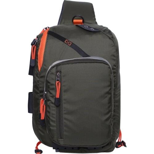 Fly Fishing Sling Pack Fishing Shoulder Bag Fishing Tackle Backpack Chest Bag Crossbody Messenger Sling Bags