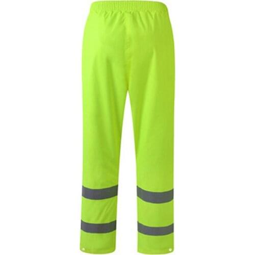 Women Men Reflective Strap Pants Camping Hiking Washable Rain Over Waterproof Trousers Fishing High Visibility Workwear Pant