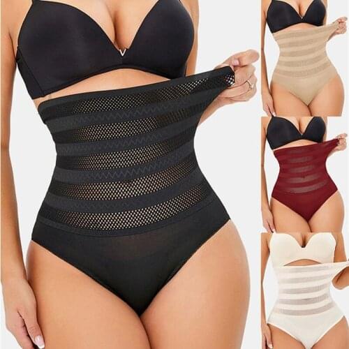Panty Shapewear Women Sexy High Waist and Abdomen Push and Pull Buttocks Mesh Breathable Belly Control Hip Lift Underwear Briefs