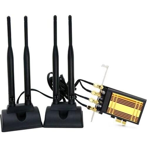 0desktop 867mbps 4pcs 6DB external antenna wireless network card BCM94352 BT4.0 802.11a/b/g/n/ac WLAN WIN7 WIN8 WIN10