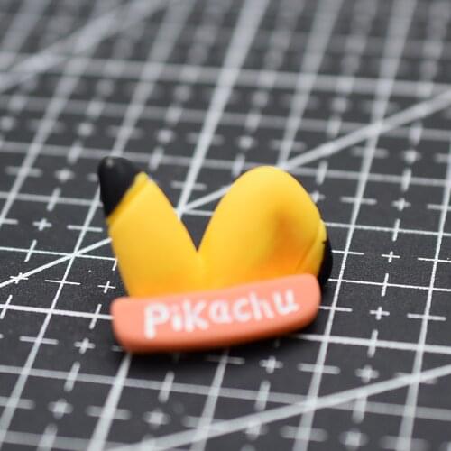 1pcs/lot resin flat back kawaii yellow bogy ear 25mm Cabochons Hair Bow Center Card Frame Making Craft DIY