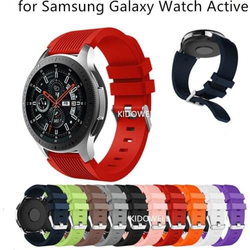 100pcs DHL 20mm Sports Silicone Band For Samsung Galaxy Watch active & Sport Strap For Huami Amazfit Bip/Amazfit 2 Smart Watch