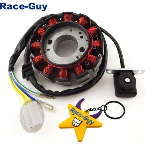 12 Coils Poles Ignition Stator Magneto Rotor For GY6 125cc 150cc Engine Parts Chinese Moped Scooter ATV Quad Go Kart