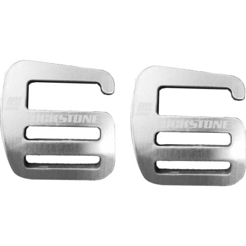 2pcs Molle Backpack Bag Accessory Metal Hook Buckle for 1" Webbing Silver