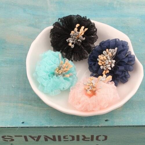New Han edition manual hard yarn Dog hair accessories Pet flower hairpin Dog hair Dog Grooming 20pcs