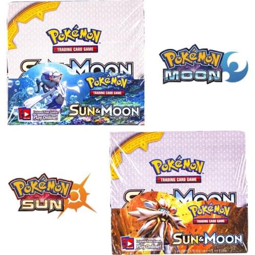 324Pcs Pokemon Card Sun & Moon Box (Pack of 36) Trading Card Game Kids Collection Toys