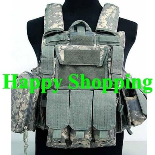US Molle Combat Strike Plate Carrier Hunting Military Combag Outdoor Vest ACU