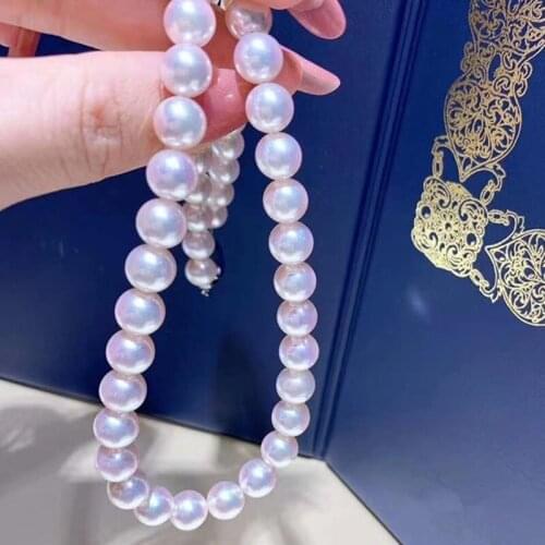 Free shipping gorgeous 7-8mm round white pearl necklace 18inch