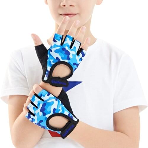 ITAX-9916 Childrens gloves thin childrens summer half finger anti-skid baseball cycling balance bike exercise boys and girls