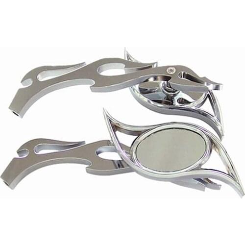 Brand new Flame Flame Custom Eye Chrome Motorcycle Mirrors For Yamaha Majesty XC 125 180 200 400