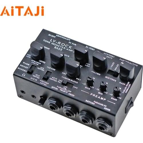 BASS Pedal Cabinet Simulation DI Microphone Placement Preamplifier 3 Stage Equalization Recording Sound Improve Tone Dynamics