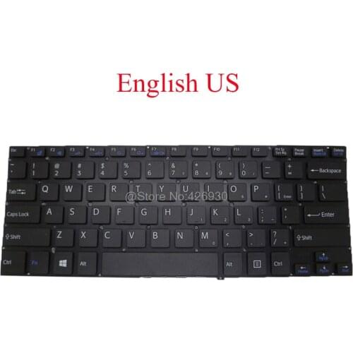 Laptop US Keyboard For SONY For VAIO SVF14 MP-12Q13US-920 149236221US AEHK8U012103A MP-12Q13US-9201 149236721US AEHK8U012203A