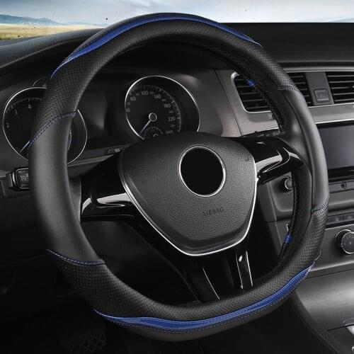 ZHOUSHENGLEE Microfiber Leather Car Steering Wheel Cover For Luxgen U7 U5 U6 M7 V7 S5 S6