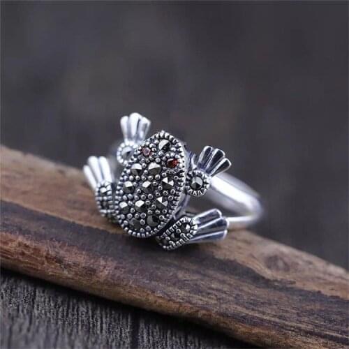 Fashion Personalized Ring Banquet Classic Accessories Fashion Glamour Wedding Anniversary Gift Frog Zircon Ring Girl Mood Ring