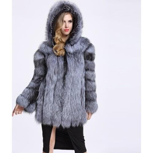 2018 Winter New fashion brand Fake fox fur hooded soft fur jacket womens warm thicker warm Faux fur coat wj1230wj