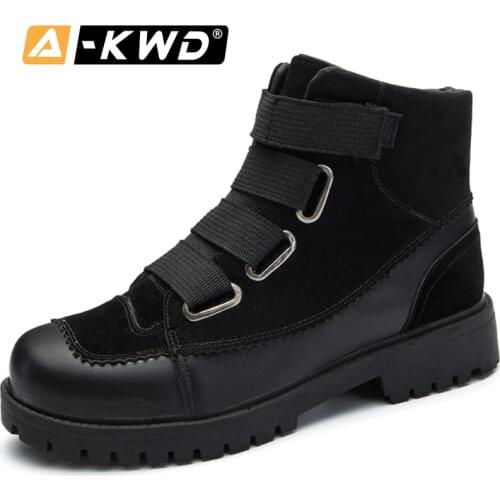New Fashion High Top Pu Leather Man Shoe Waterproof Boots Men Heren Schoenen Sport Shoes Men Sneakers Man Elastic Band Men Boots