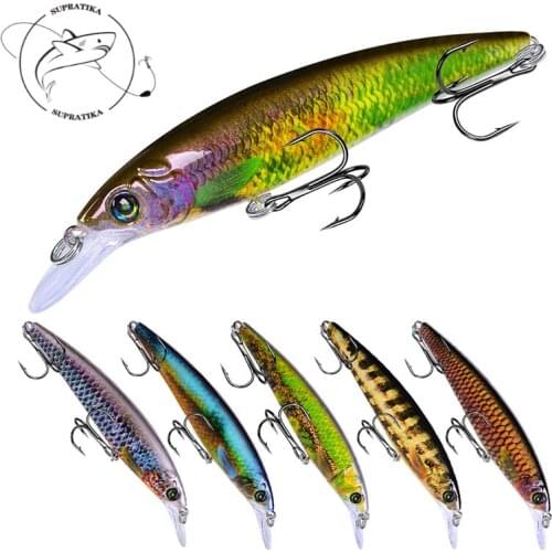 Floating Water Bionic Bait 11.3cm/14g Artificial Graffiti ABS Plastic Hard Bait Robust 4 # Three Carbon Steel Hooks 3D Eyes