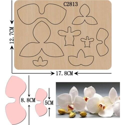New Flowers Wooden Die Scrapbooking C2813 Cutting Dies Multiple Sizes Compatible With Most Die Cutting Machines