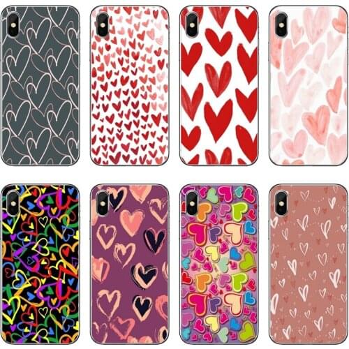 Valentines Day pattern Transparent Phone Case For iPhone 12 11 Pro Max Mini XS Max XR X 8 7 Plus 6 6S Plus 5 5S SE 2020