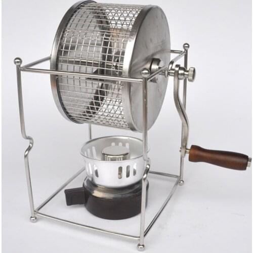 Handle coffee bean baked machine beans roasting machine manual beans roaster mini baking maker DIY small stainless steel rollers