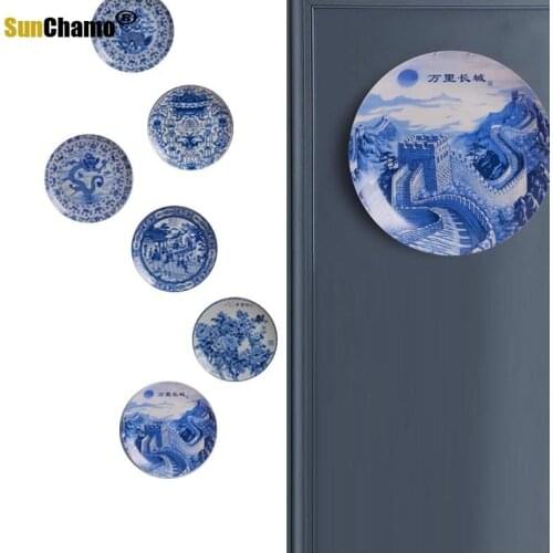 Chinese Style Jingdezhen Blue and White Ceramic Plates Series Hanging PlateHome Decoration Porcelain Plate