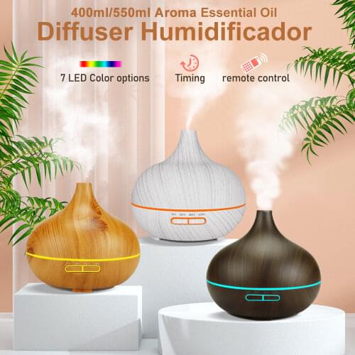 400ml Aroma Essential Oil Diffuser Aromatherapy Ultrasonic Air Humidifier Automatically Define Remote Control Humidificador